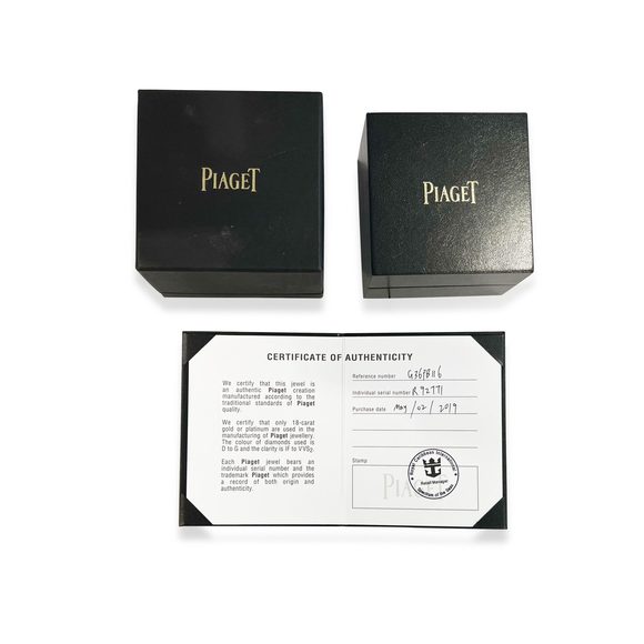 Piaget Possession Malachite Diamond Bangle in 18K Rose Gold 0.38 CTW - Picture 5 of 6